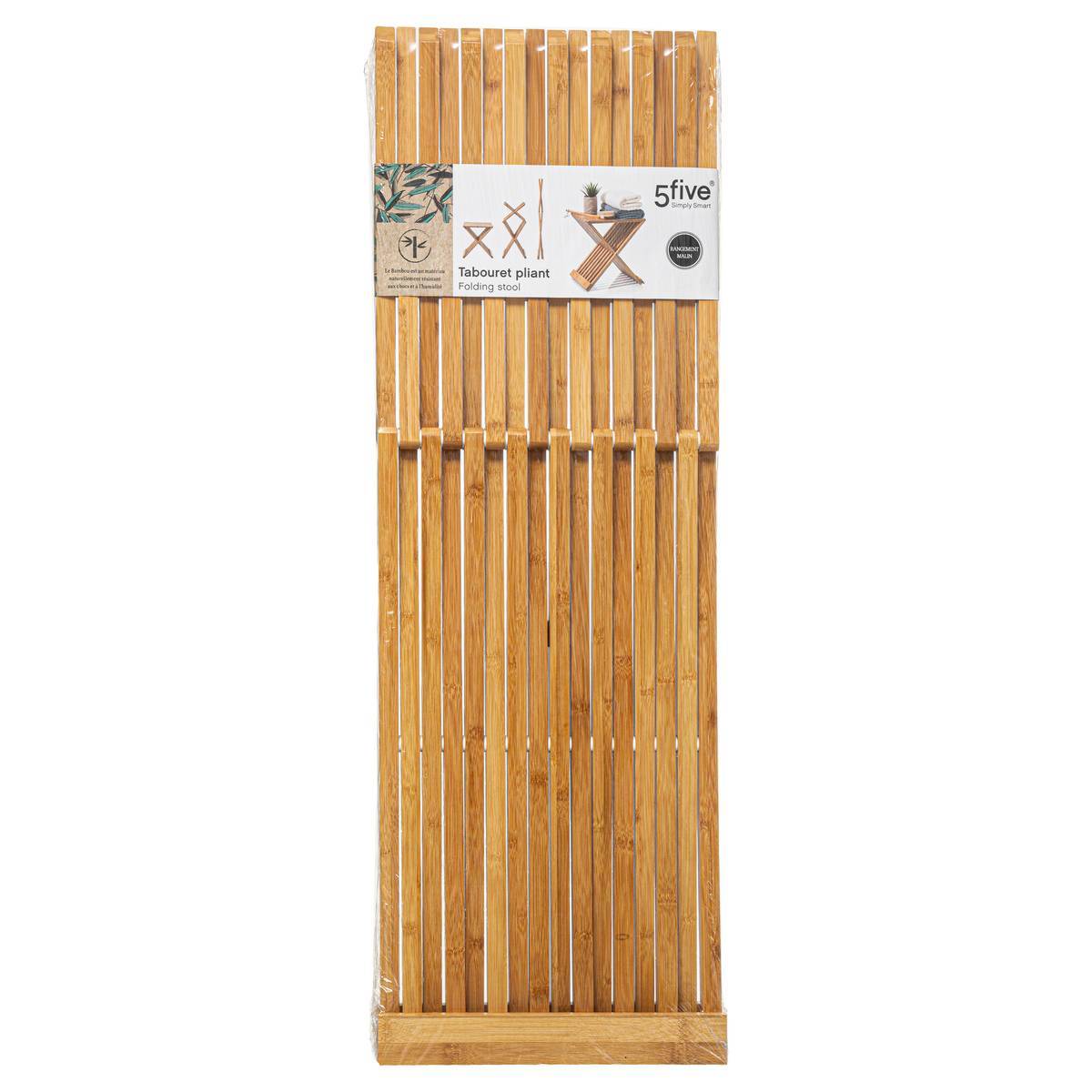 Tabouret pliant d'appoint bambou - 5five - Imagen 4