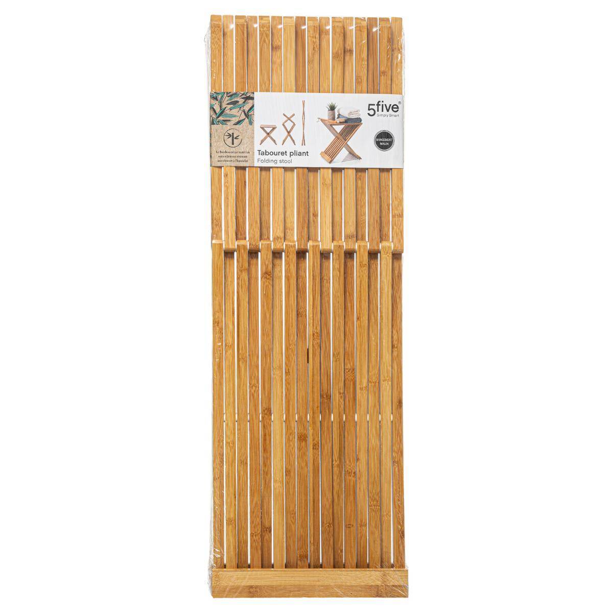 Tabouret pliant d'appoint bambou - 5five - Imagen 2