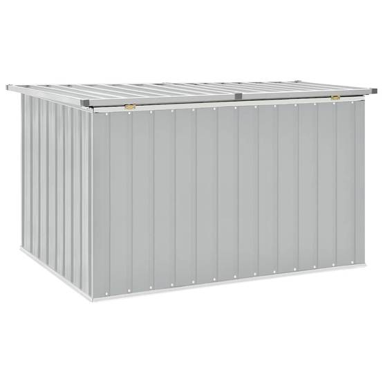 Coffre de Rangement XXL Acier Galvanisé Grande Capacité pour Extérieur Gris 149x99x93 cm – ComfortXL Outdoor Living - Image 8