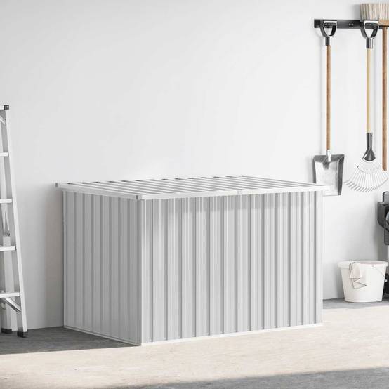 Coffre de Rangement XXL Acier Galvanisé Grande Capacité pour Extérieur Gris 149x99x93 cm – ComfortXL Outdoor Living - Image 3