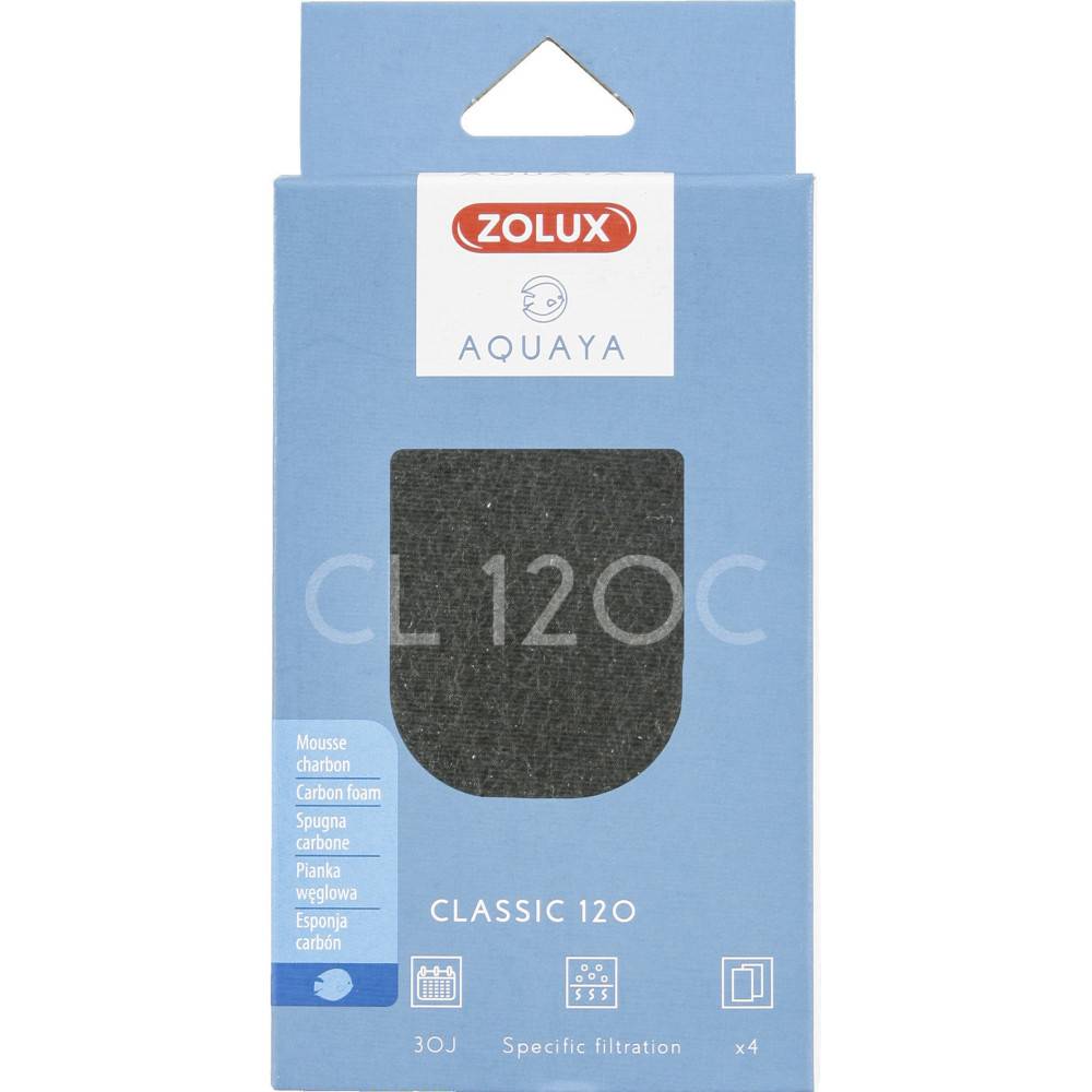 Zolux - Mousse charbon CL 120 C pour pompe classic 120 pour aquarium. - Imagen 2