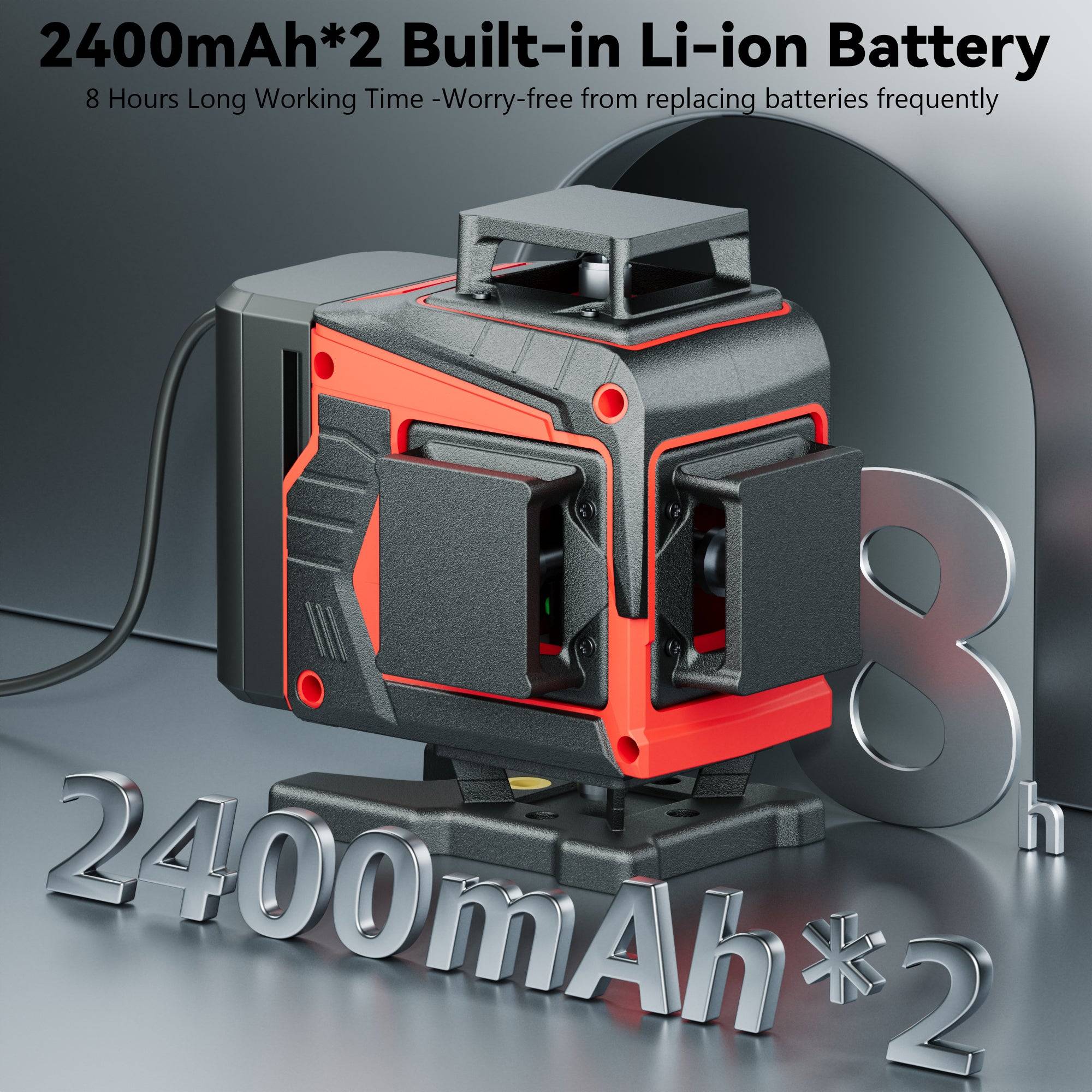 Laser Niveau 360° Vert Autonivelant - 4D 16L - Rechargeable avec Trépied - Image 2