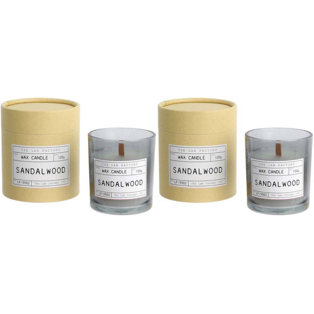 The Candle Factory - Bougie mèche en bois et boite kraft Factory (Lot de 2) Bois de santal The Candle Factory - Imagen 2