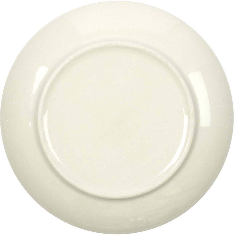 The Home Deco Factory - Assiette en porcelaine Cottage 20 cm (Lot de 6) Blanc et bleu The Home Deco Factory - Imagen 4