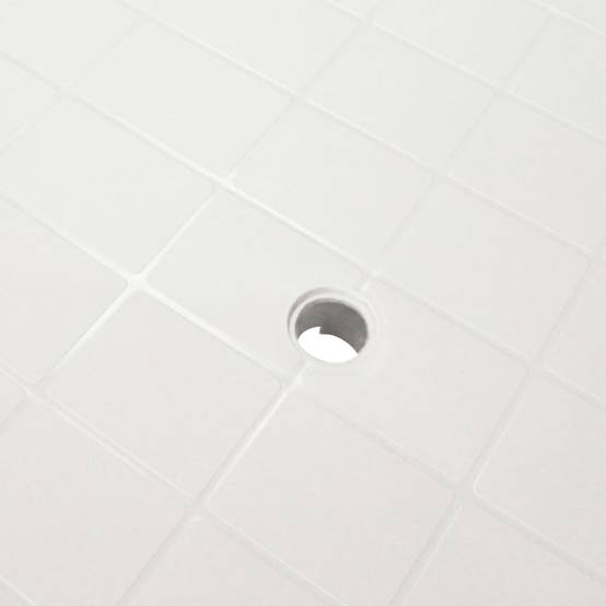 Table de jardin en plastique blanc 101 x 68 x 72 cm - PANGIVO - Image 4
