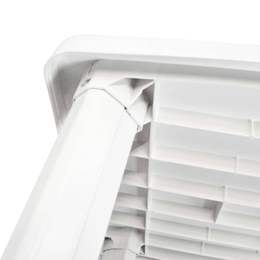Table de jardin en plastique blanc 101 x 68 x 72 cm - PANGIVO - Image 3
