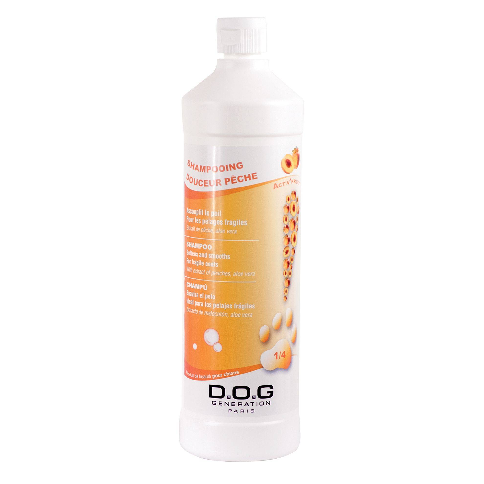 Shampoing Douceur Pêche Dog Generation : 1 litre DOG GENERATION