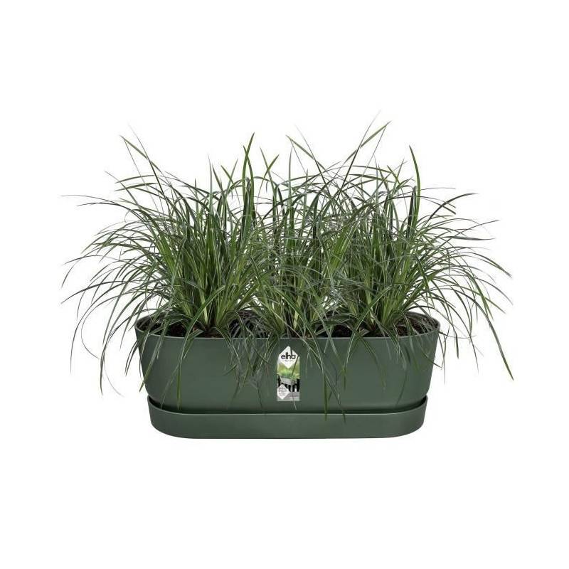 Elho - Elho - Pot De Fleurs  -  Greenville Easy Balcony 52 - Leaf Green - Balcon - L 21.2 X W 52 X H 19.4 Cm - Imagen 3