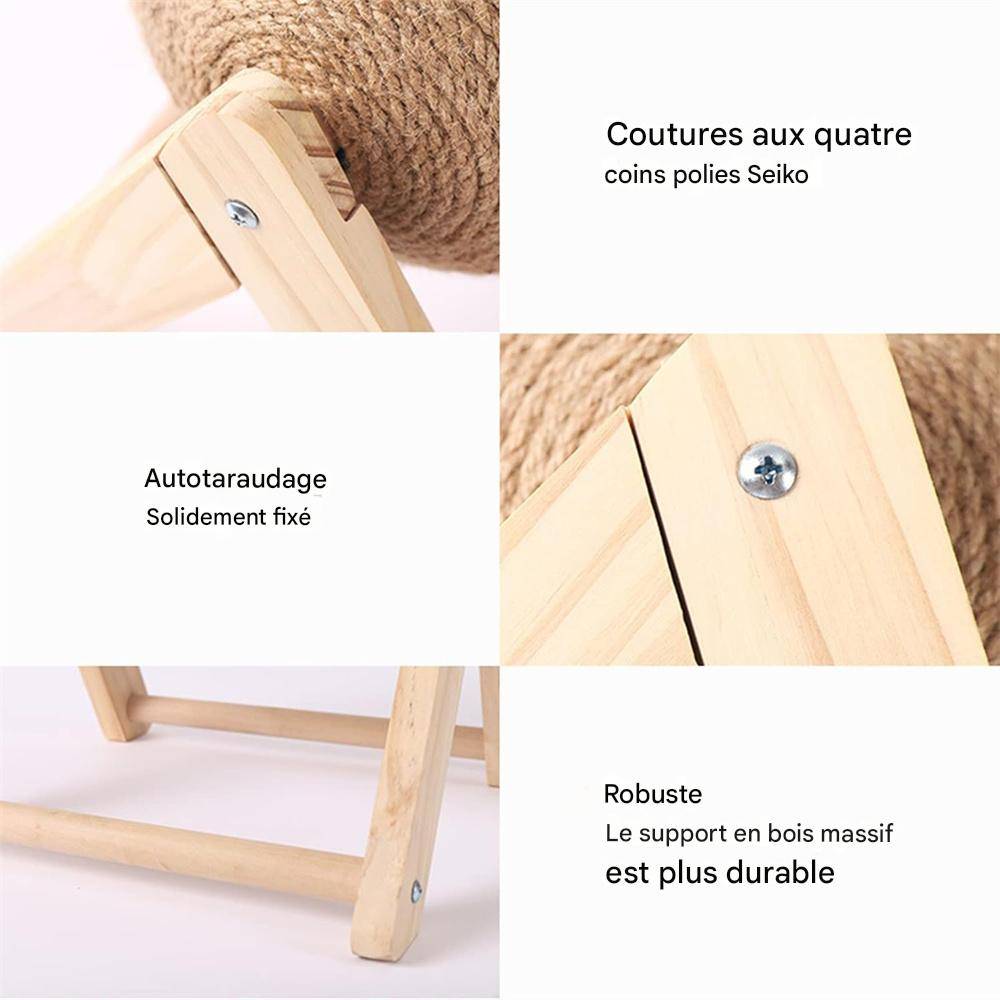 Jouet griffoir en sisal pour chat d'intérieur, multifonctionnel et divertissant Lytech - Image 5