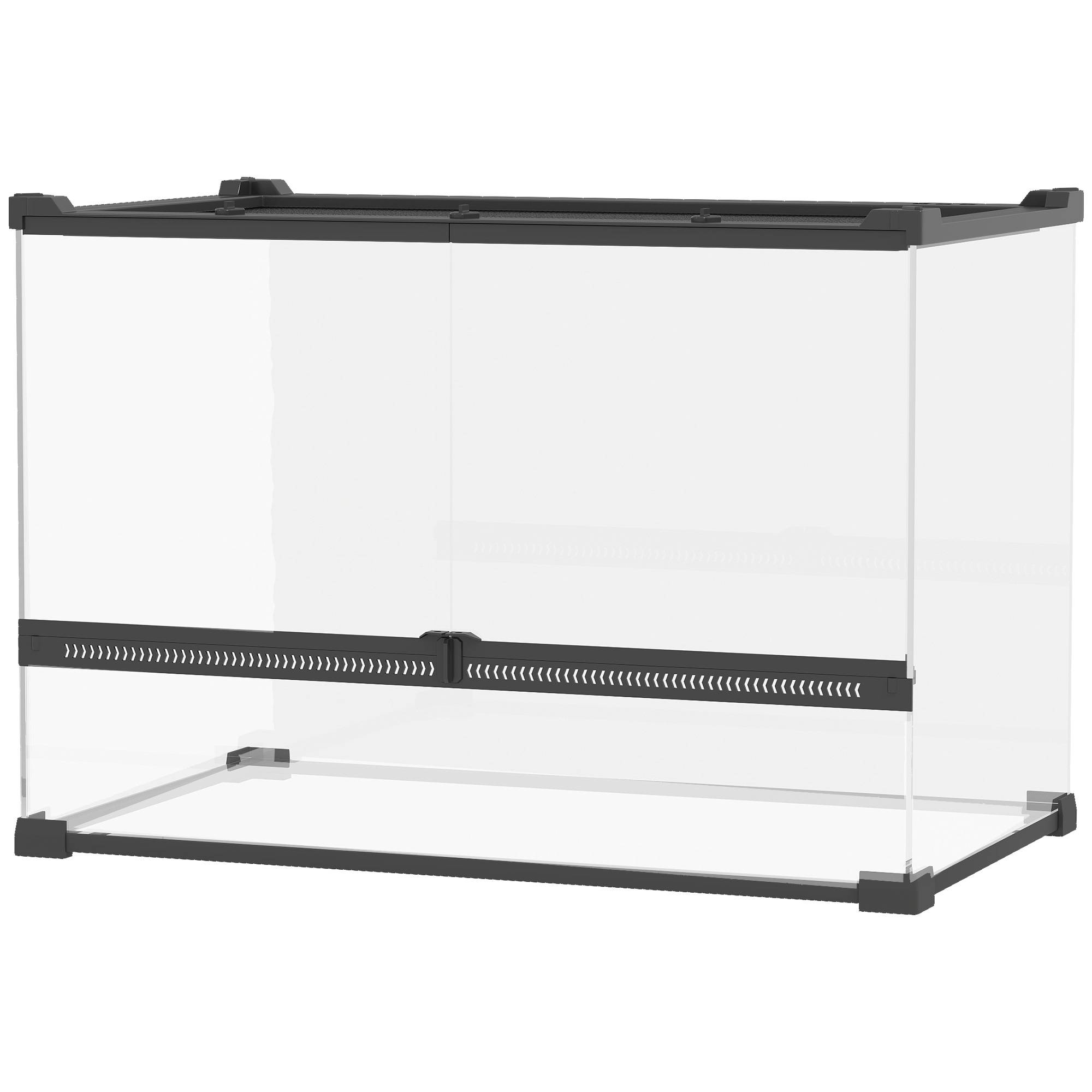 Terrarium verre noir 50 x 30 x 35 cm - PANGIVO - Image 2