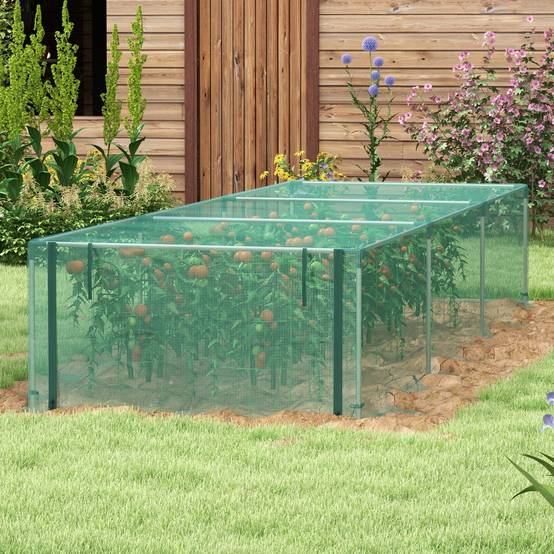 Filet de protection potager acier vert 125 x 373 x 62.5 cm - PANGIVO - Image 4