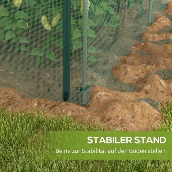 Filet de protection potager acier vert 125 x 373 x 62.5 cm - PANGIVO - Image 9