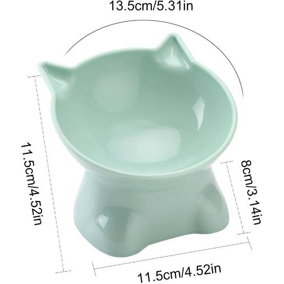IntiMeg - Gamelle surélevée pour chat(Vert) - IntiMeg - Image 2