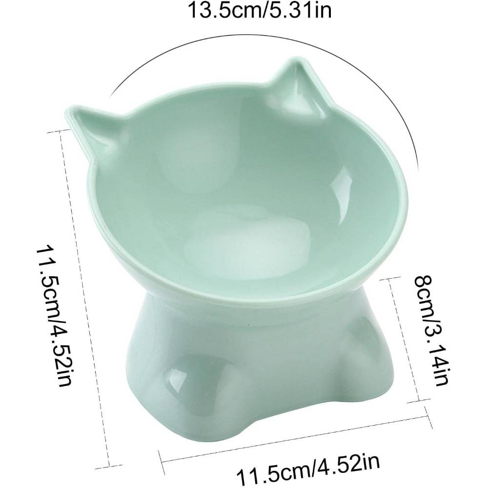 IntiMeg - Gamelle surélevée pour chat(Vert)  - IntiMeg - Image 2