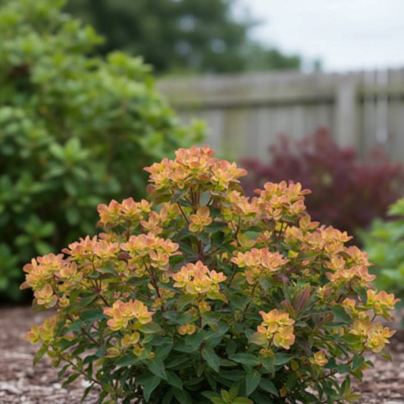 Euphorbe polychroma Purpurea à fleurs Jaune/Vert - feuillage Persistant - Lot de 9 godets - Imagen 2