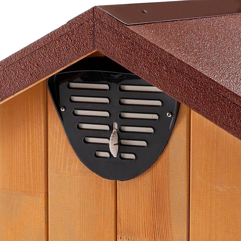 Ferplast - Ferplast Niche pour chiens pour l'extérieur DOMUS LARGE, bois FSC, Pieds isolants en plastique, Grille pour l'aération, Porte anti-morsures en - Imagen 6