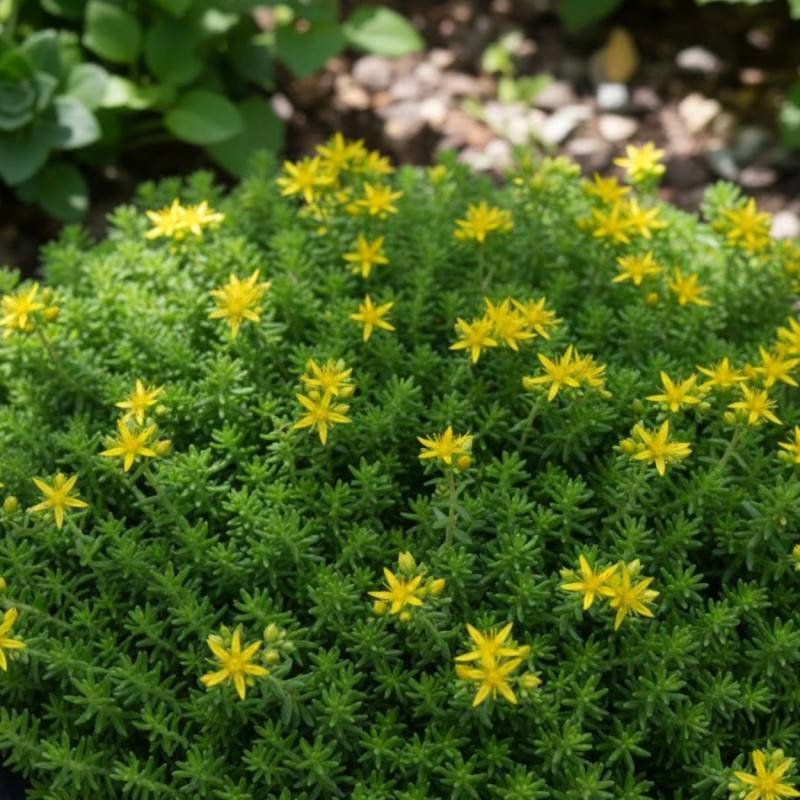 Orpin sexangulare, Sedum à fleurs Jaune/ - feuillage Persistant - Godet - 5/20 cm - Imagen 1