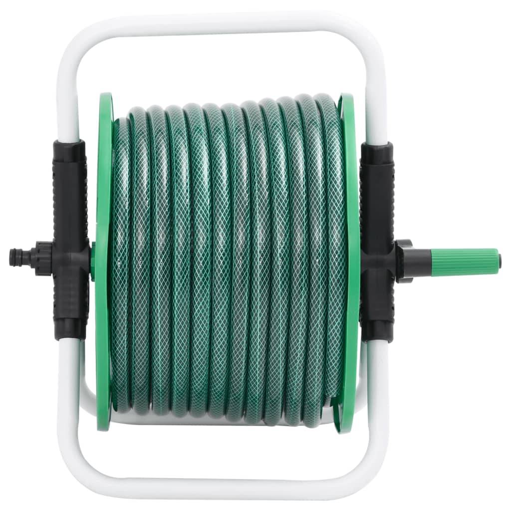 PANGIVO - Enrouleur de tuyau sur pied acier galvanisé vert 40 x 30 x 41 cm - PANGIVO - Image 2