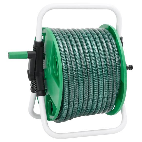 PANGIVO - Enrouleur de tuyau sur pied acier galvanisé vert 40 x 30 x 41 cm - PANGIVO - Image 4
