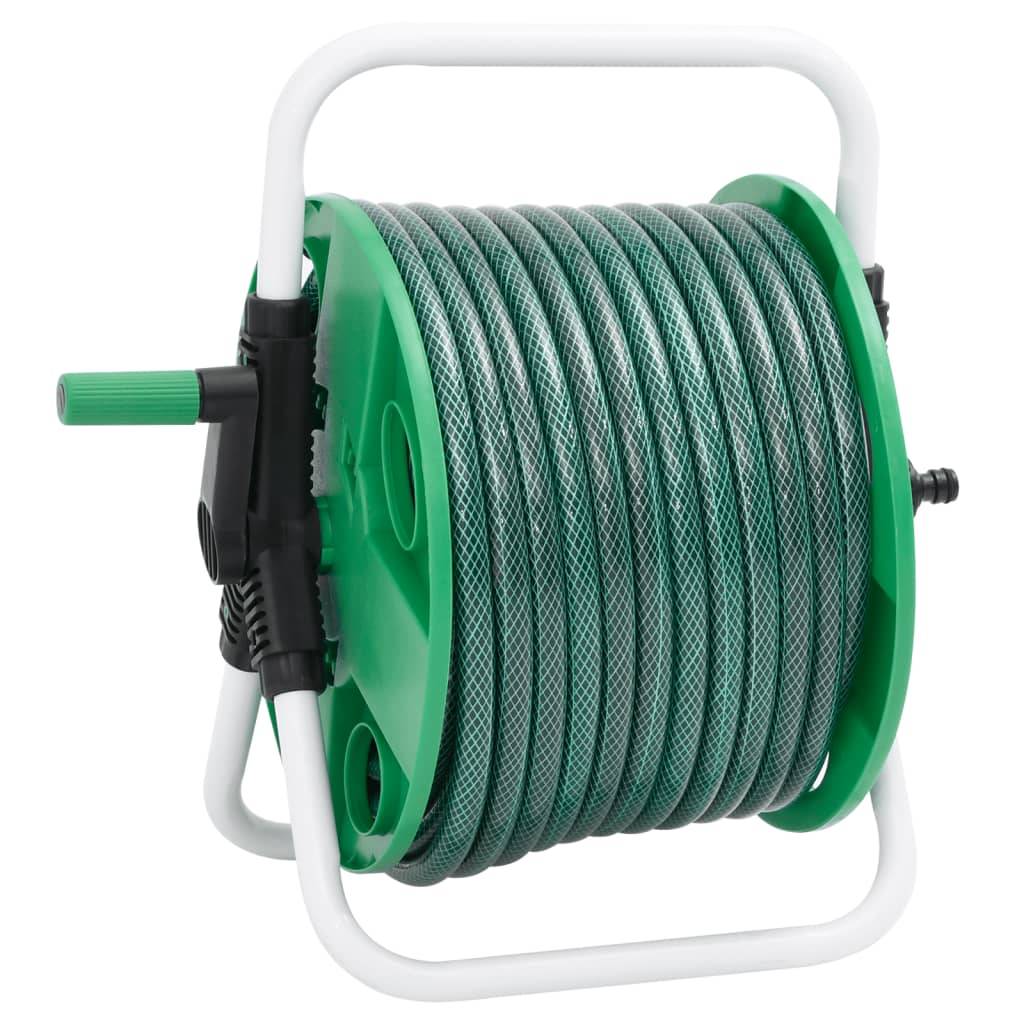 PANGIVO - Enrouleur de tuyau sur pied acier galvanisé vert 40 x 30 x 41 cm - PANGIVO - Image 4