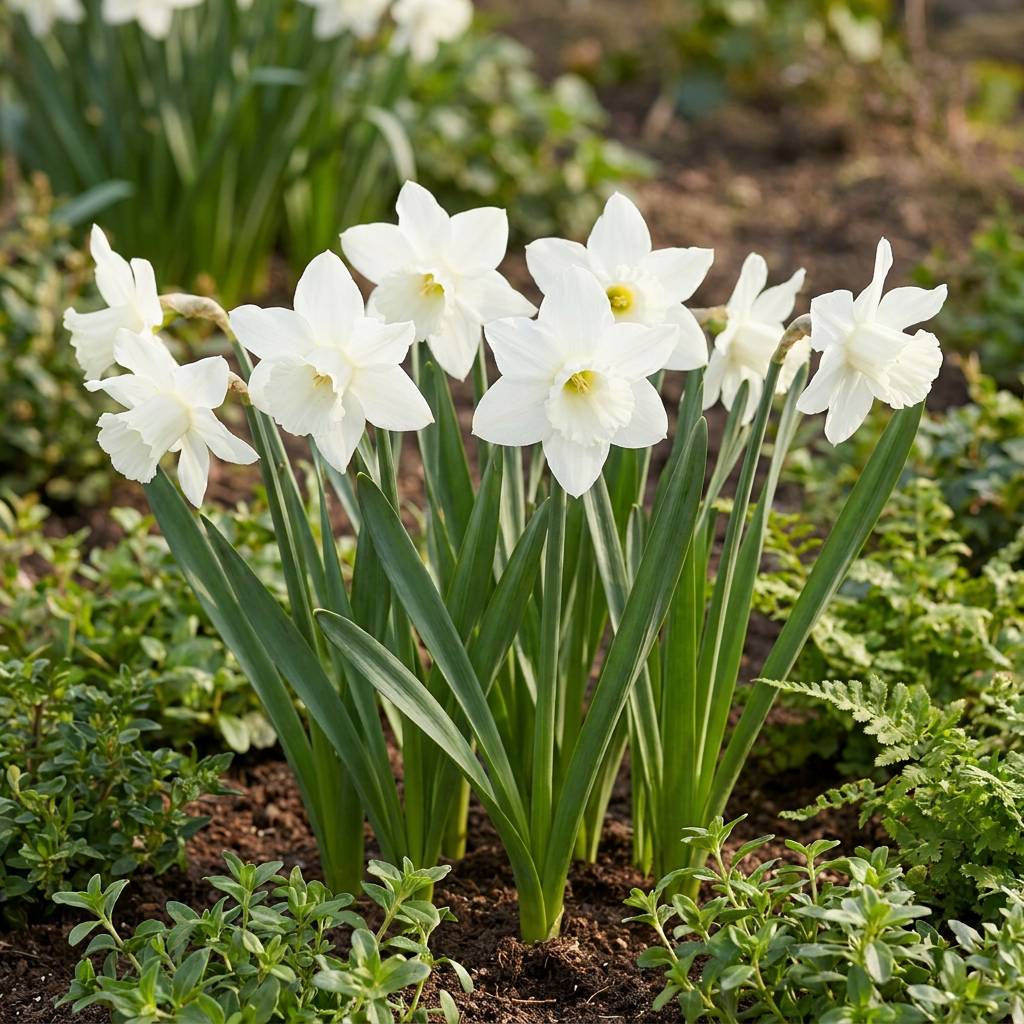 La Green Touch - Narcisse botanique blanc en mélange - 60 bulbes - Image 2