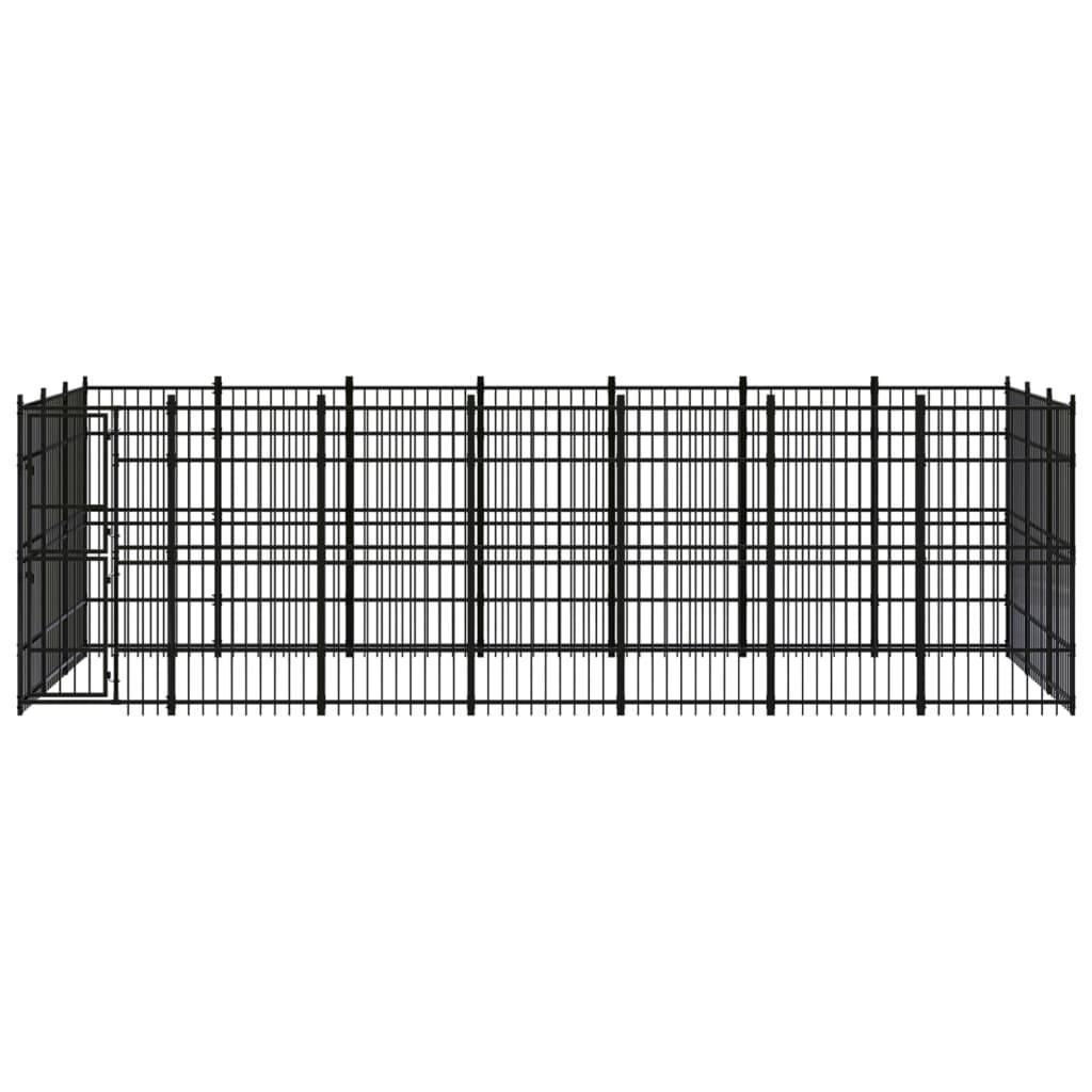 Vidaxl - Chenil d'extérieur pour chiens Acier 19,35 m² vidaXL 3097978 - Imagen 2