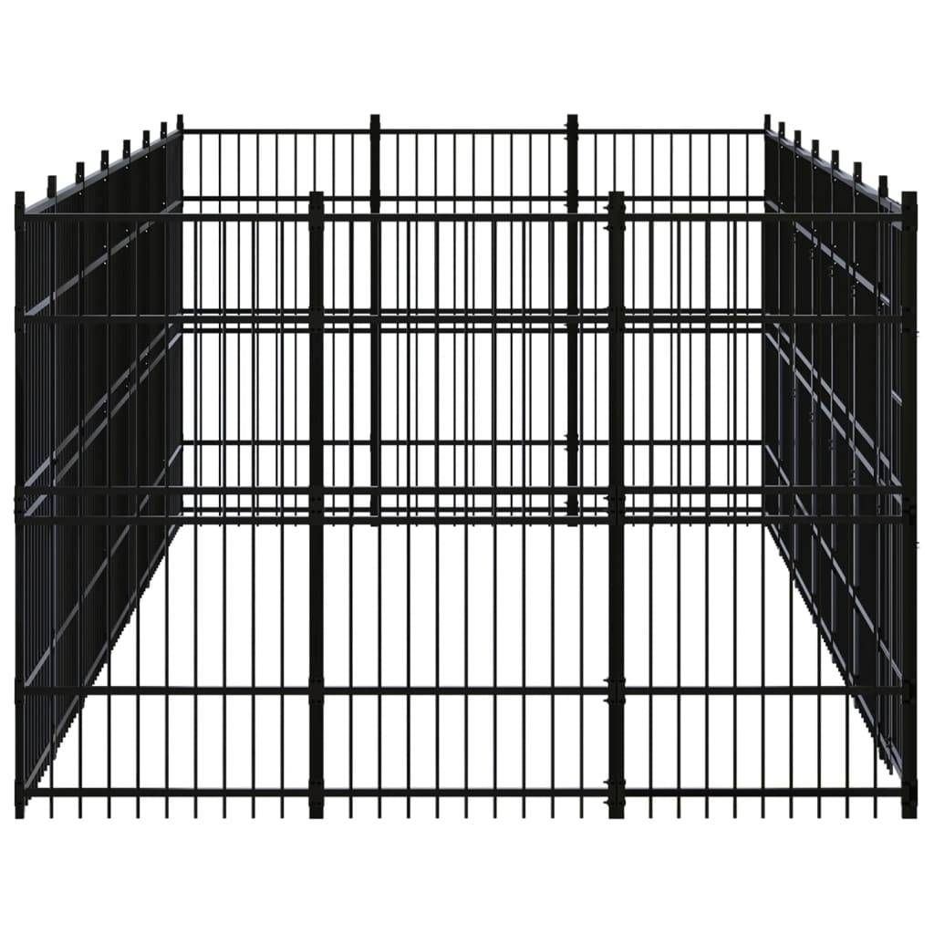 Vidaxl - Chenil d'extérieur pour chiens Acier 19,35 m² vidaXL 3097978 - Imagen 4