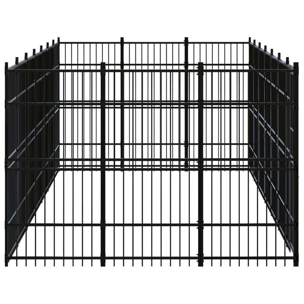 Vidaxl - Chenil d'extérieur pour chiens Acier 19,35 m² vidaXL 3097978 - Imagen 3