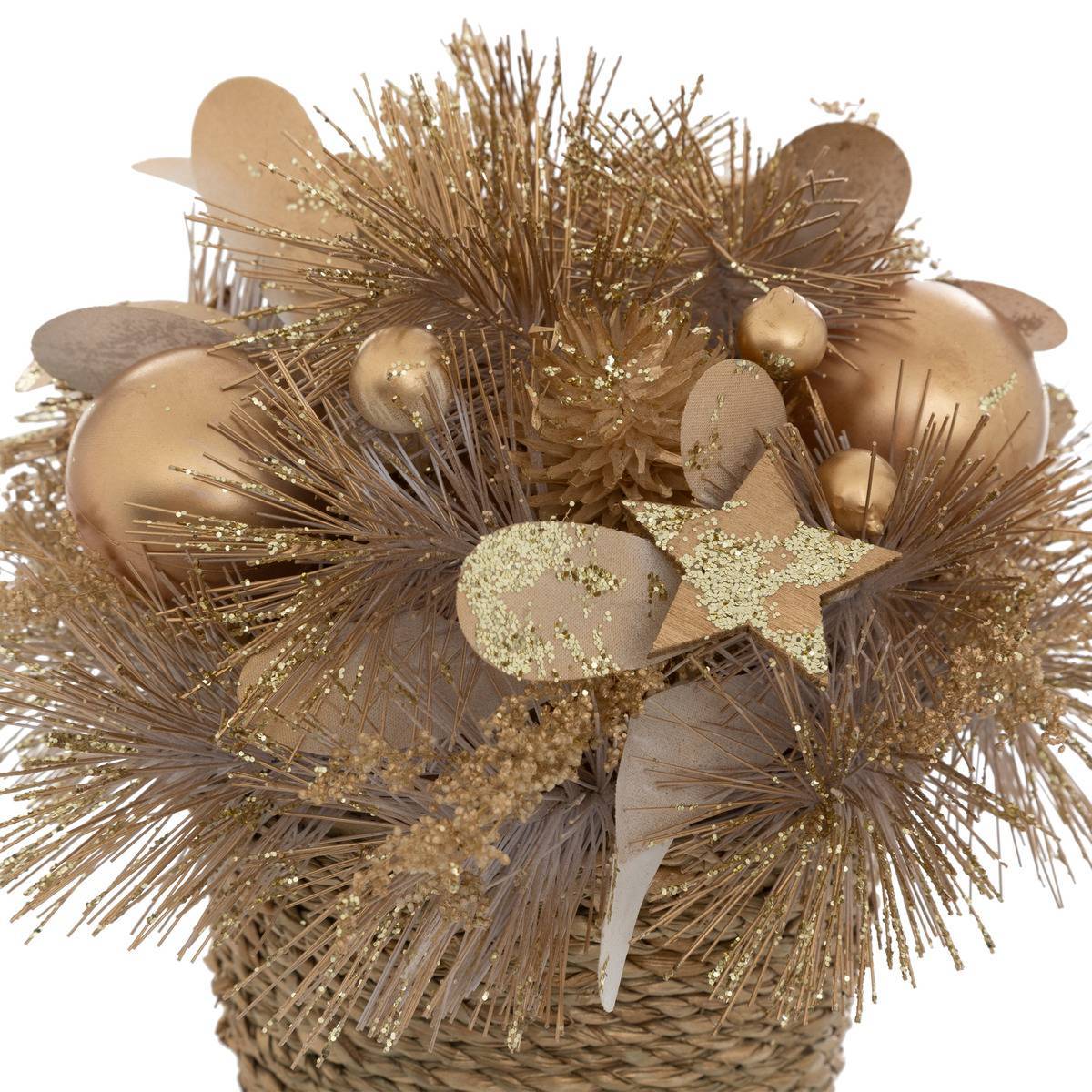 Feeric Christmas - Composition en pot or H. 19 cm - Feeric Lights & Christmas - Image 2