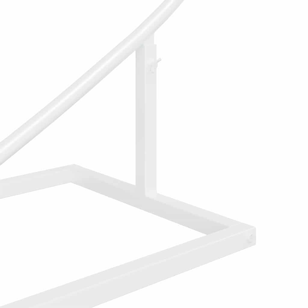 Arche de mariage Cœur en acier blanc pour cérémonie romantique jardin 195x211 cm - ComfortXL Outdoor Living - Image 7