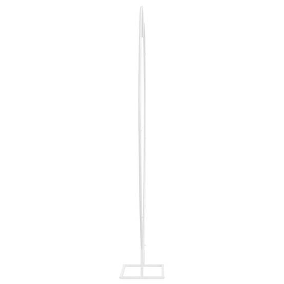 Arche de mariage Cœur en acier blanc pour cérémonie romantique jardin 195x211 cm - ComfortXL Outdoor Living - Image 6
