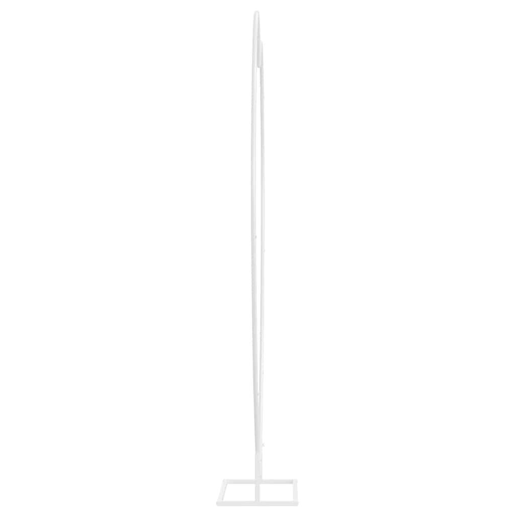 Arche de mariage Cœur en acier blanc pour cérémonie romantique jardin 195x211 cm - ComfortXL Outdoor Living - Image 6