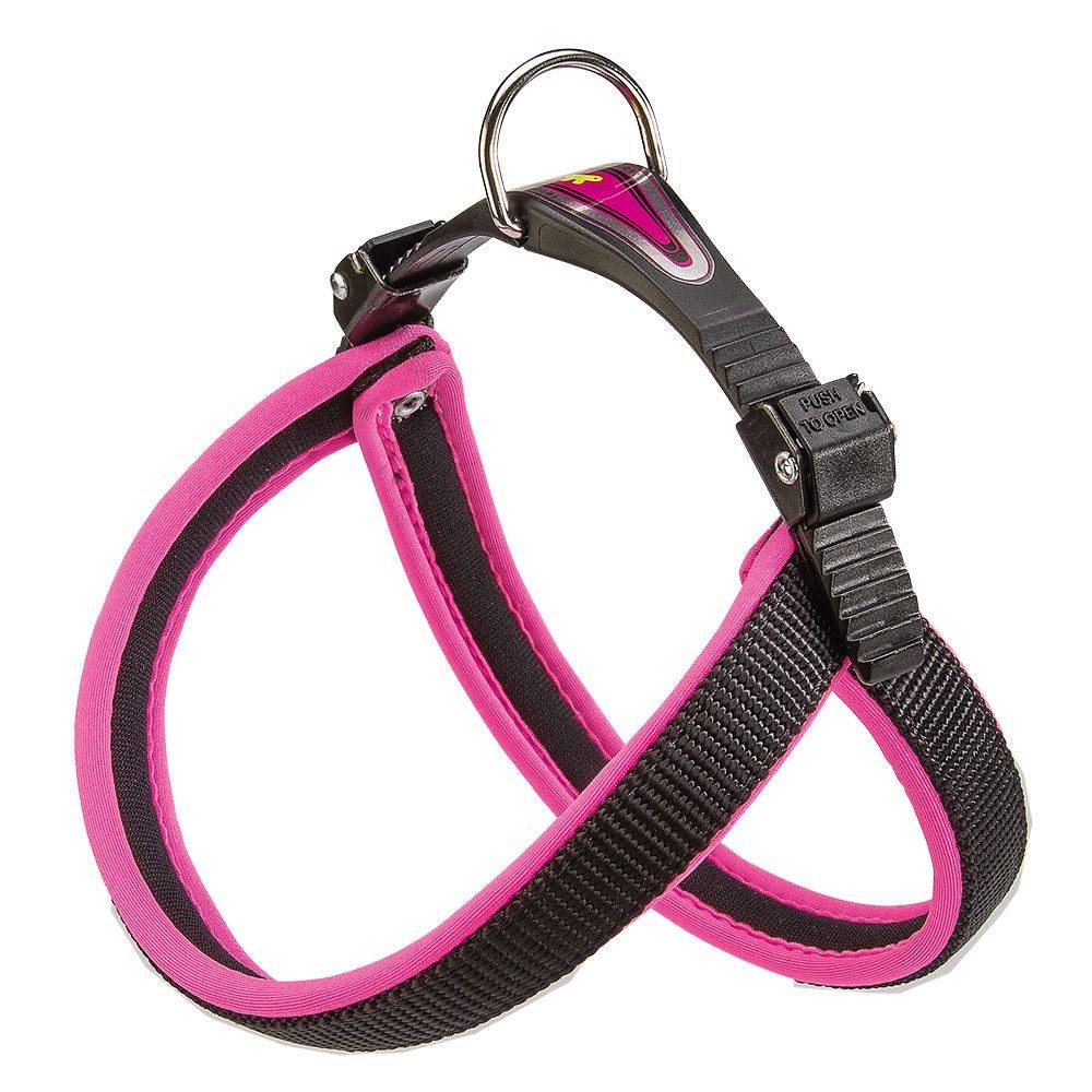 Ferplast - Ferplast Harnais ergonomique pour chiens AGILA FLUO 2, ajustement parfait, fermeture pratique avec lacet, rembourrage souple, A=B 36÷42 cm 15 mm - Imagen 1