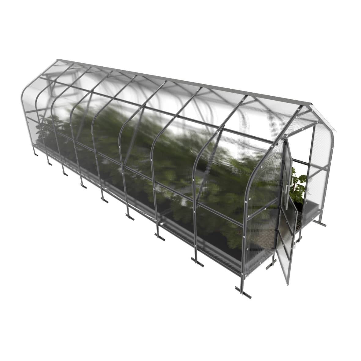 KLASIKA GREENHOUSES - Serre KLASIKA*DROP 20m2, 2,5m x 8m, 4 mm avec revêtement en polycarbonate - Image 6