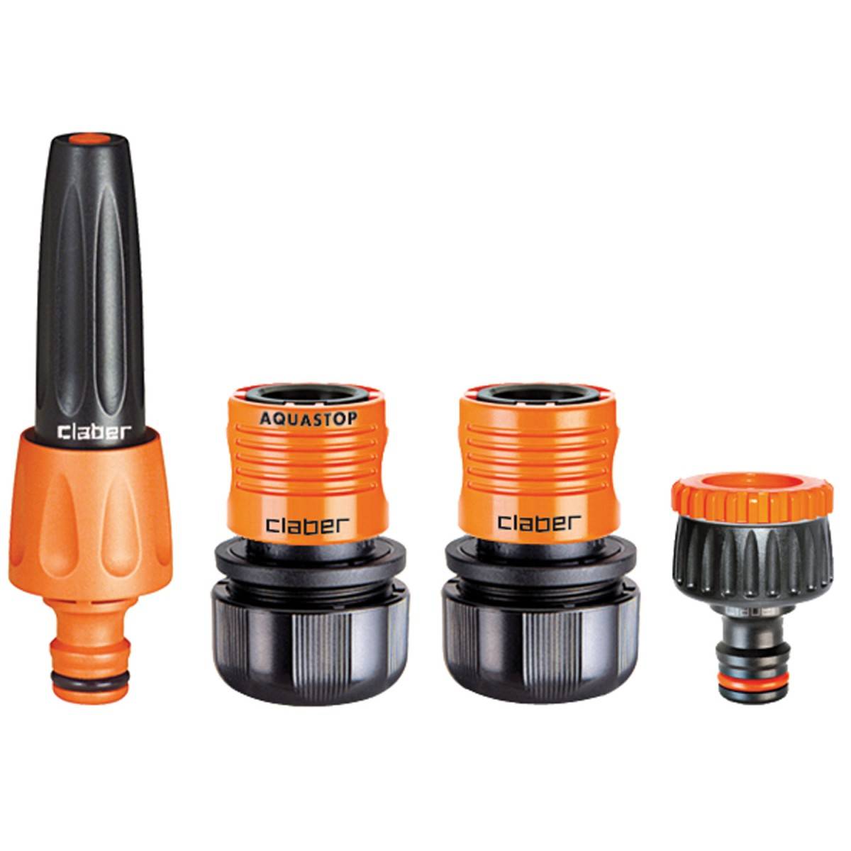 Claber - Kit arrosage 4 Pièces Raccord rapide 19 mm 3/4" Système d'arrosage CLABER
