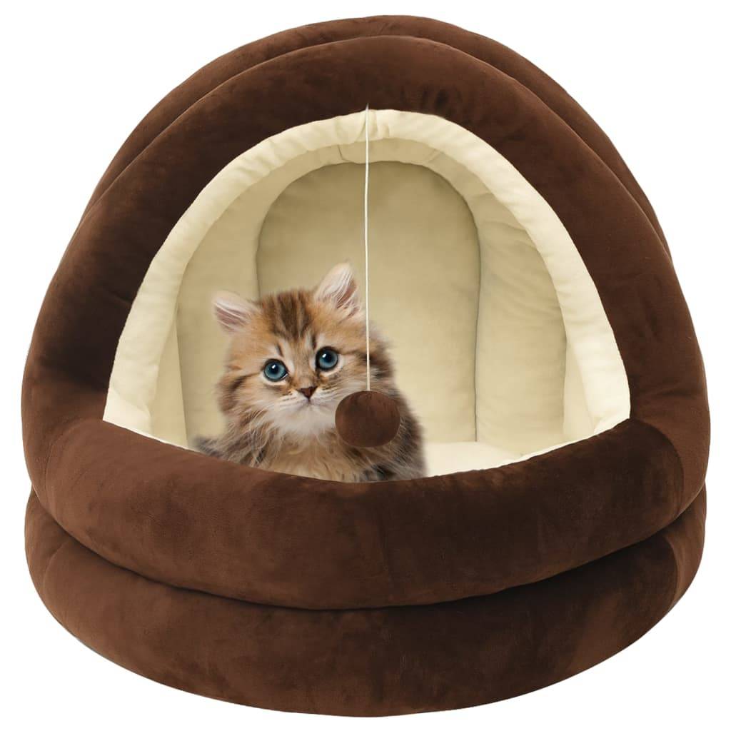 Vidaxl - Lit pour chat 50x50x45 cm Marron et crème vidaXL 171400 - Imagen 1