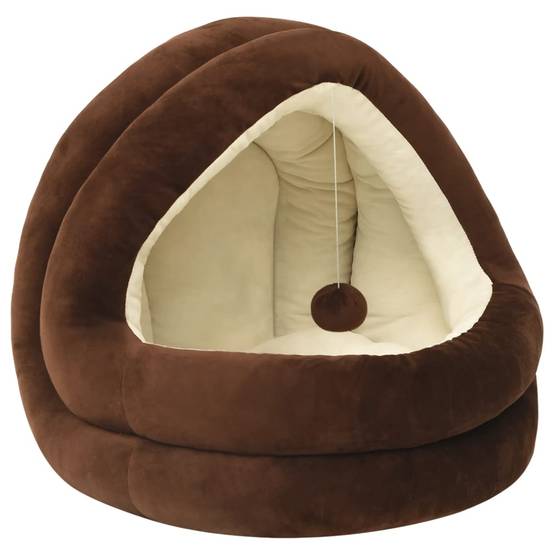 Vidaxl - Lit pour chat 50x50x45 cm Marron et crème vidaXL 171400 - Imagen 2