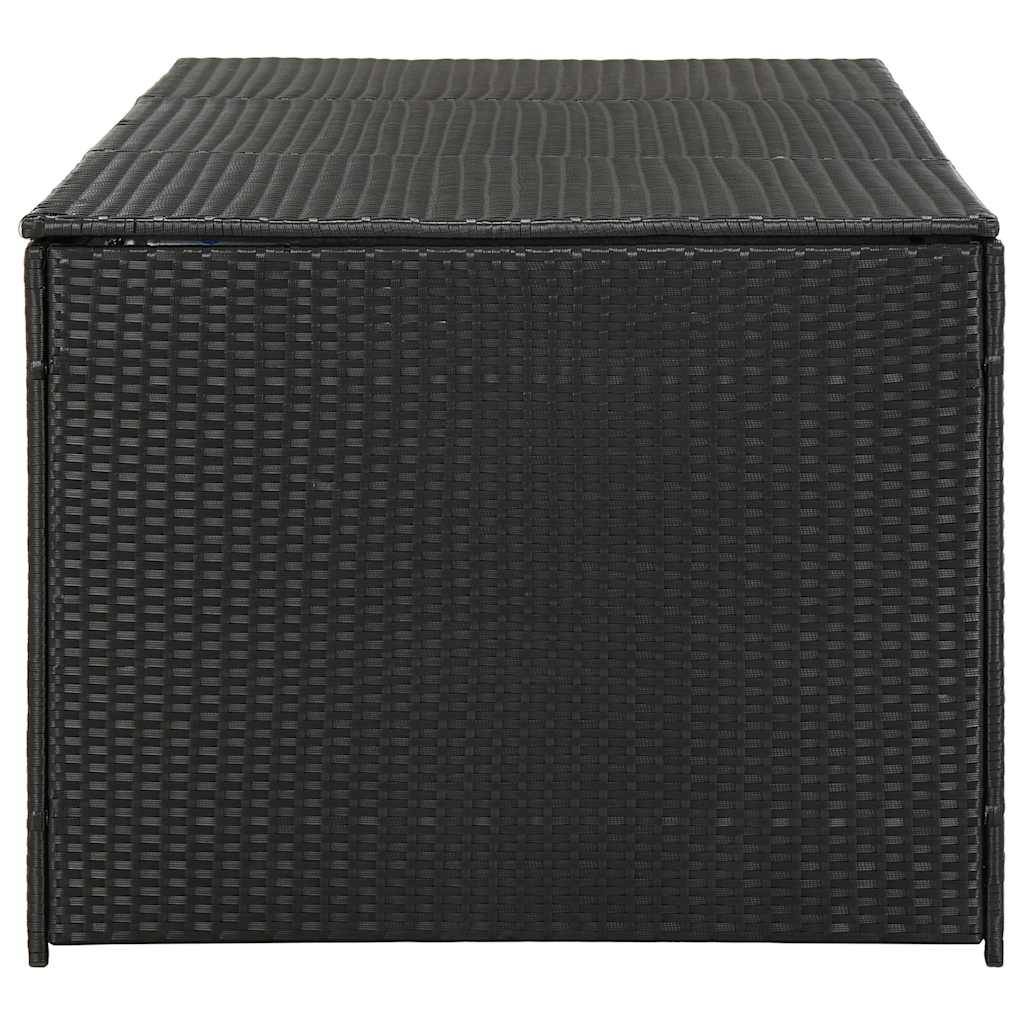Vidaxl - Boîte de rangement de jardin Résine tressée 180x90x70 cm Noir vidaXL 46477 - Imagen 6