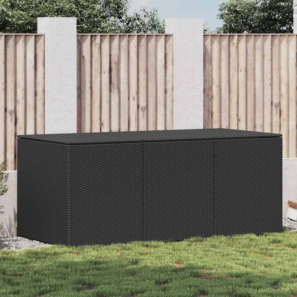 Vidaxl - Boîte de rangement de jardin Résine tressée 180x90x70 cm Noir vidaXL 46477 - Imagen 1