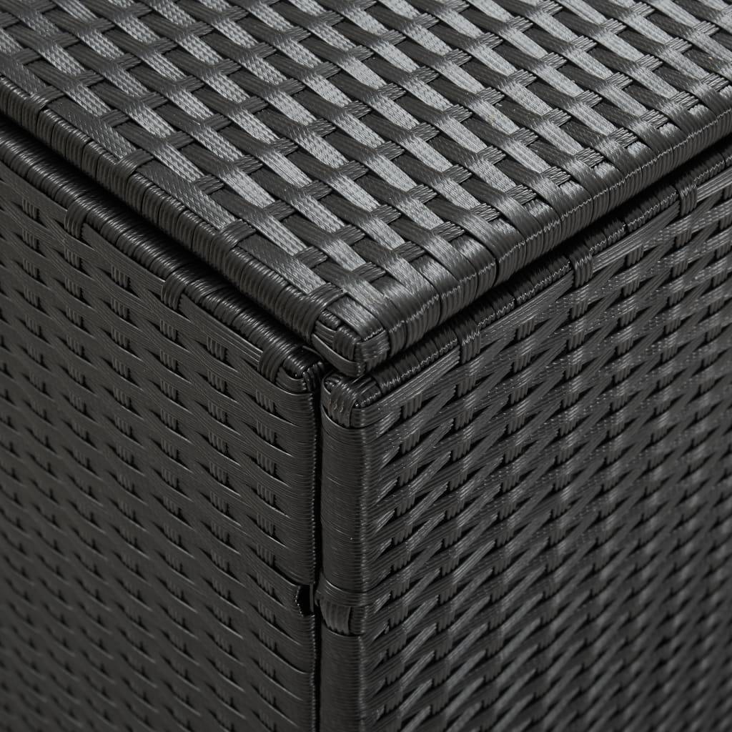 Vidaxl - Boîte de rangement de jardin Résine tressée 180x90x70 cm Noir vidaXL 46477 - Imagen 3