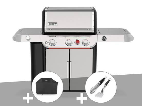 Weber - Barbecue gaz Genesis SP 335W + Housse + Kit ustensiles Premium 2 pièces - Weber - Image 1