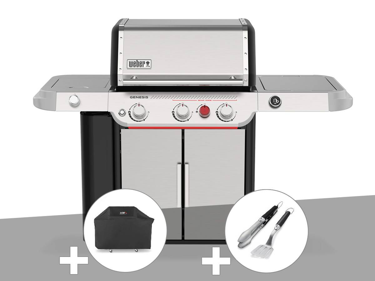 Weber - Barbecue gaz Genesis SP 335W + Housse + Kit ustensiles Premium 2 pièces - Weber - Image 1