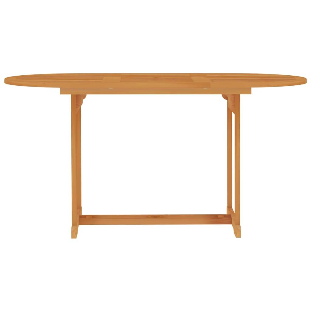 Helloshop26 - Salon de jardin meuble d'extérieur ensemble de mobilier 5 pièces avec coussins gris bois de teck massif - Imagen 3