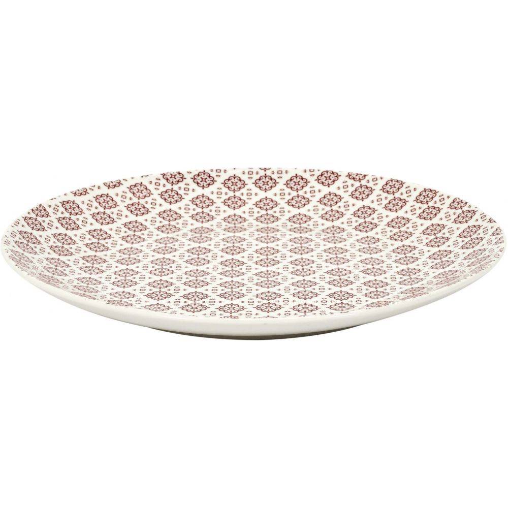 The Home Deco Factory - Assiette en porcelaine imprimée Cottage 25 cm (Lot de 6) - Imagen 3