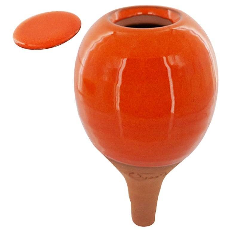 Ferme Du Moutta - Oya d'arrosage 30 cl en céramique faite main pour pots de fleurs, orange