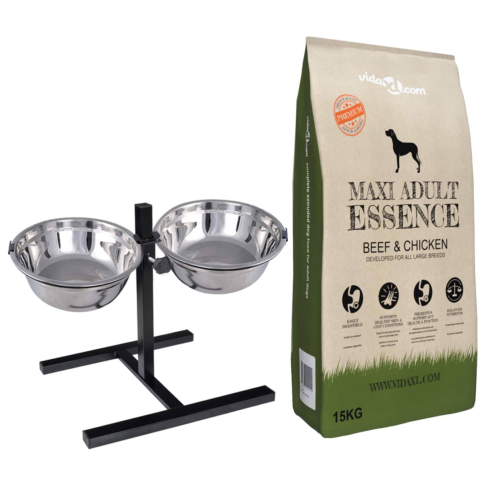 Vidaxl - Support de nourriture et bol avec nourriture pour chien vidaXL 3053583 - Image 1
