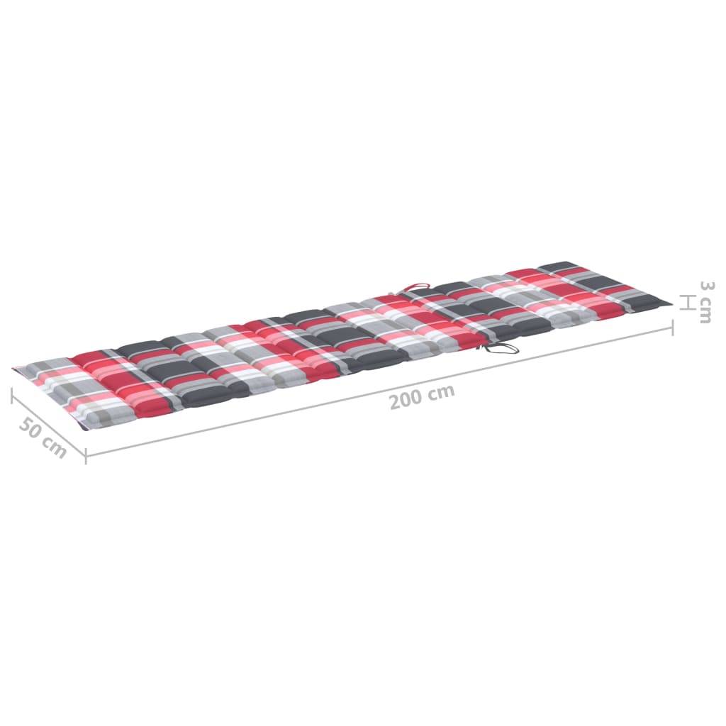 Helloshop26 - Transat chaise longue bain de soleil lit de jardin terrasse meuble d'extérieur avec table et coussin bois de teck solide - Imagen 9