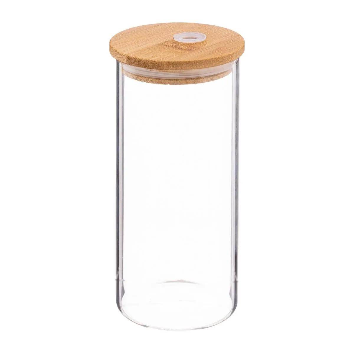 Chope & Paille en Verre "Palm" 40cl Transparent - Image 2