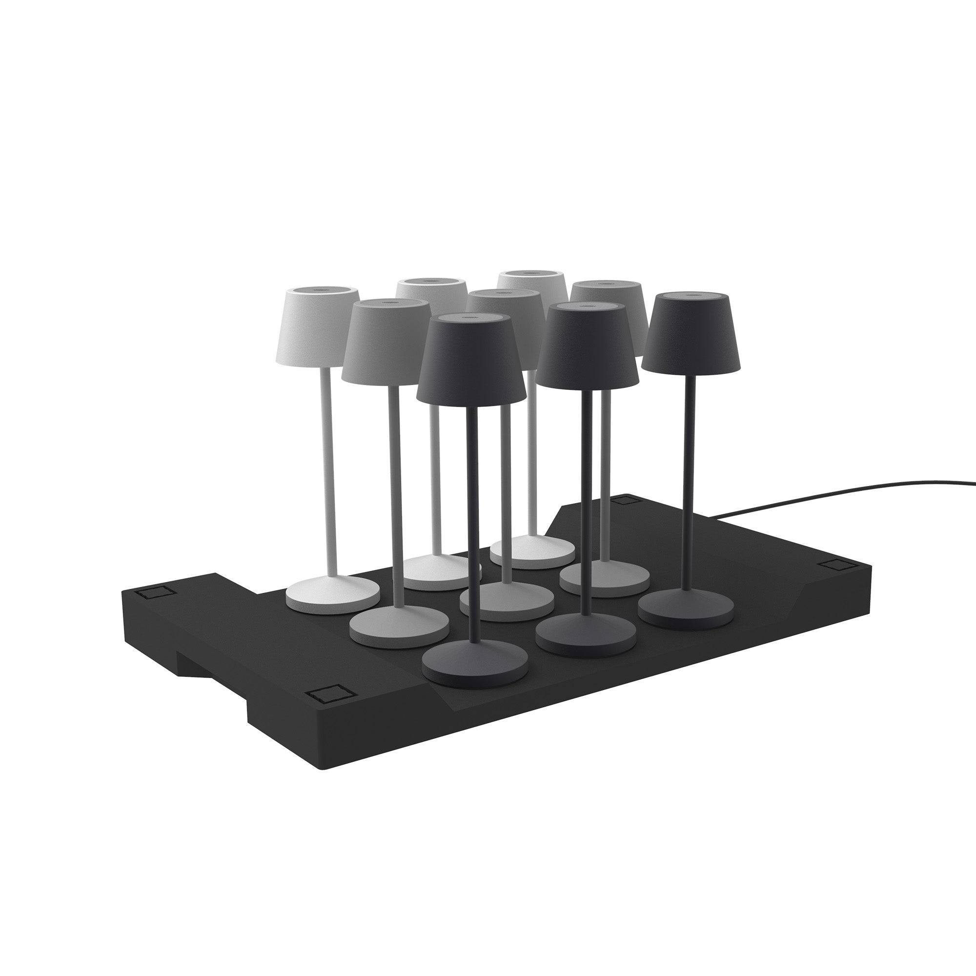 Lumisky - Base de chargement induction PLATE pour 9 lampes EMILY - Imagen 1