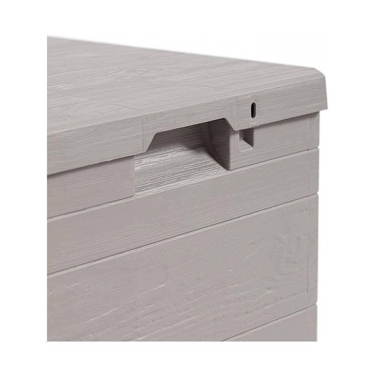 Coffre de jardin 90L WOODY'S 42xP44xH50 cm Résine - Image 4